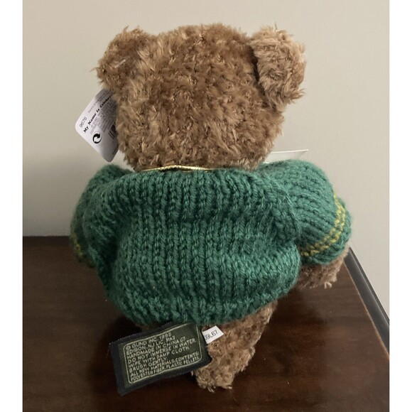 GUND 100 YEARS CELEBRATION Teddy Bear 9676 PLUSH 1998 NWT GREEN SWEATER - Picture 3 of 16